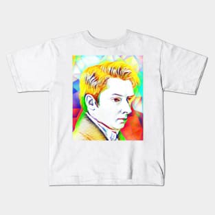 William Hazlitt Colourful Portrait | William Hazlitt Artwork 11 Kids T-Shirt